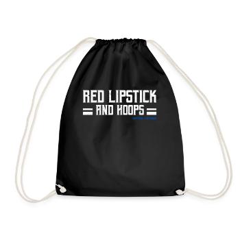 Red Lipstick And Hoops Pride Latin America Latina - Drawstring Bag - black - Front