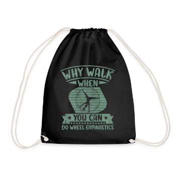 Pourquoi marcher quand vous pouvez faire Wheel Lover - Sac de sport léger - noir - Devant