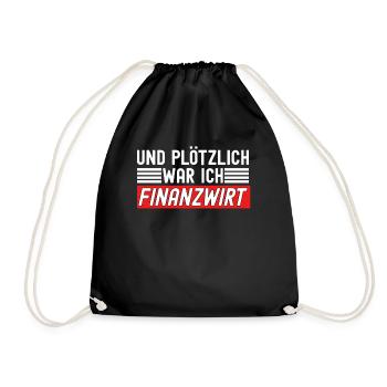 Finanzbeamter Finanzmanager Geld Job Arbeit - Turnbeutel - Schwarz - Vorne