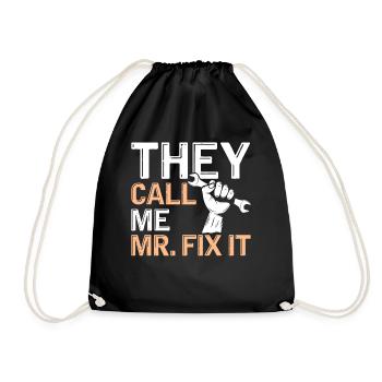 Ils m’appellent Mr. Fix It - Funny DIY - Sac de sport léger - noir - Devant