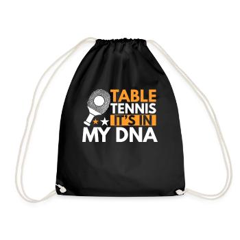 Le tennis de table est dans mon ADN - Ping Pong - Sac de sport léger - noir - Devant