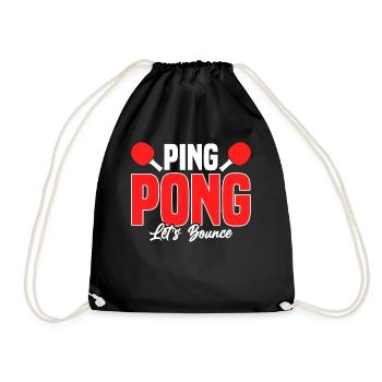 Ping Pong Let ́s Bounce - tennis de table - Sac de sport léger - noir - Devant