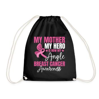 Ma mère Mon héros, c’est maintenant mon cancer du sein - Sac de sport léger - noir - Devant