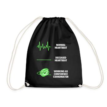 Coordonnatrice de conférence Emplois Organisation Responsable - Sac de sport léger - noir - Devant