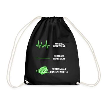 Content Writer Worker Rédacteur de contenu drôle SEO - Sac de sport léger - noir - Devant