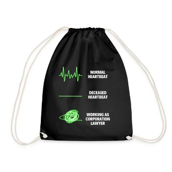 Avocat de société Travailleur juridique drôle - Sac de sport léger - noir - Devant