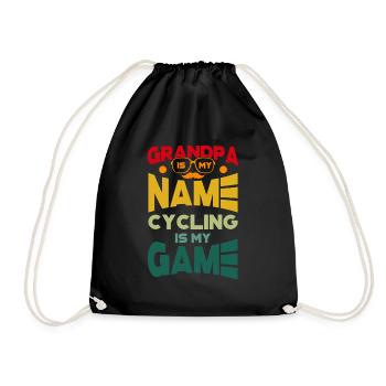 Grand-père est mon nom Le vélo est mon vélo de jeu - Sac de sport léger - noir - Devant