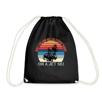 Ne me suivez pas, je fais des choses stupides - Jetski - Sac de sport léger - noir - Devant