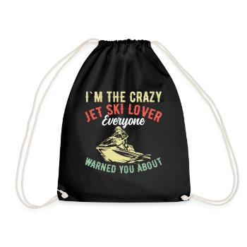 Je suis l’amoureux fou de Jetski - Jetski - Sac de sport léger - noir - Devant