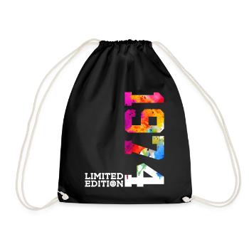 52ND BIRTHDAY LIMITED EDITION 1974 - Drawstring Bag - black - Front