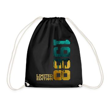 38TH BIRTHDAY LIMITED EDITION 1988 - Drawstring Bag - black - Front