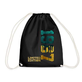 39TH BIRTHDAY LIMITED EDITION 1987 - Drawstring Bag - black - Front