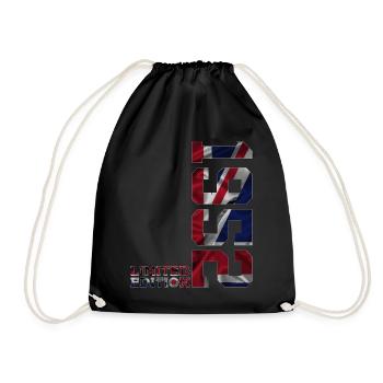 ÉDITION LIMITÉE ANGLETERRE 1952 74E ANNIVERSAIRE BRITANNIQUE - Sac de sport léger - noir - Devant