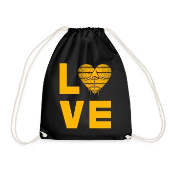 Trampoline Love - Sac de sport léger - noir - Devant