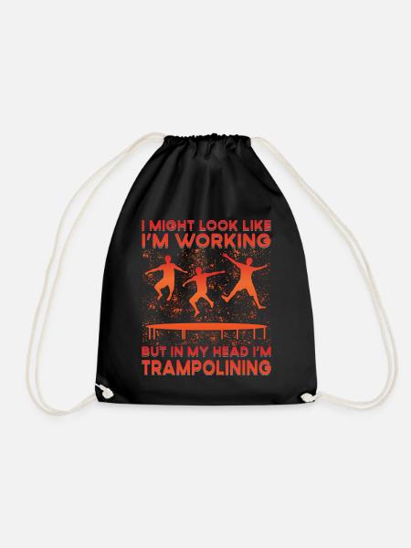 Trampolin - Turnbeutel - Schwarz