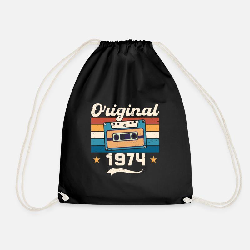 Geboren Geschenk Original 1974 Geschenkidee 1974 - Turnbeutel - Schwarz