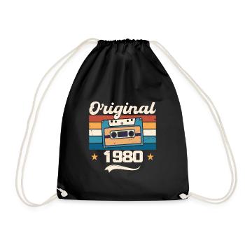 Born Gift Original 1980 Gift Idea 1980 - Sac de sport léger - noir - Devant