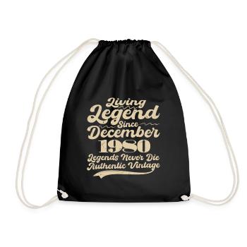 Il était une fois une légende. Décembre 1980 Naissance - Sac de sport léger - noir - Devant