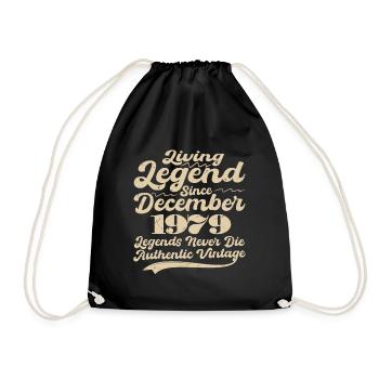 Il était une fois une légende. Décembre 1979 Naissance - Sac de sport léger - noir - Devant