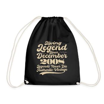 Il était une fois une légende. Décembre 2008 Naissance - Sac de sport léger - noir - Devant
