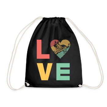 German Shepherd - Drawstring Bag - black - Front