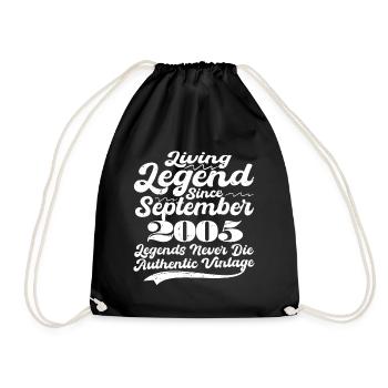 Il était une fois une légende. Septembre 2005 Naissance - Sac de sport léger - noir - Devant