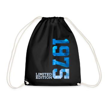 51ST BIRTHDAY LIMITED EDITION 1975 - Drawstring Bag - black - Front