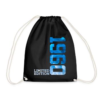 66TH BIRTHDAY LIMITED EDITION 1960 - Drawstring Bag - black - Front