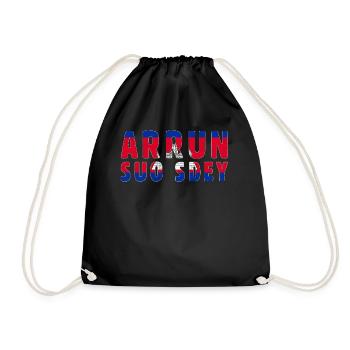 Arrun Suo Sdey Good Morning Country Cambodia - Turnbeutel - Schwarz - Vorne