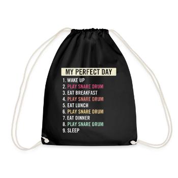 Funny Snare Drum Players Snare Drumers Drum Lovers - Drawstring Bag - black - Front