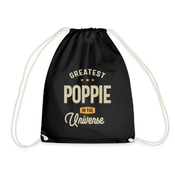 Le plus grand coquelicot de l’univers - Grand-père - Sac de sport léger - noir - Devant