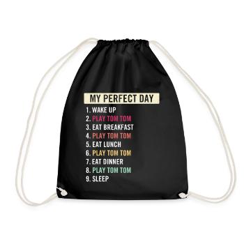 Funny Tom Tom Quotes Tom Tom Instrument Players - Drawstring Bag - black - Front