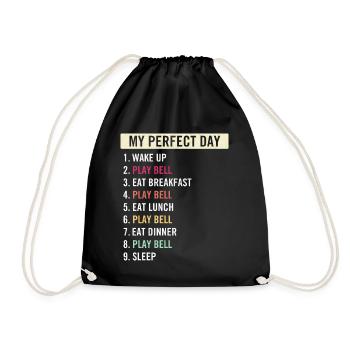 Funny Bell Quotes Players Bell Music Lovers - Drawstring Bag - black - Front