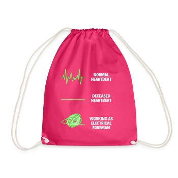 Contremaître électricien Électricien drôle Électriciens - Sac de sport léger - fuchsia - Devant