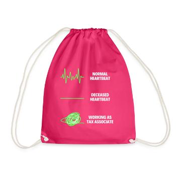 Funny Tax Associate Worker Funny Tax Accountant - Turnbeutel - Fuchsia - Vorne