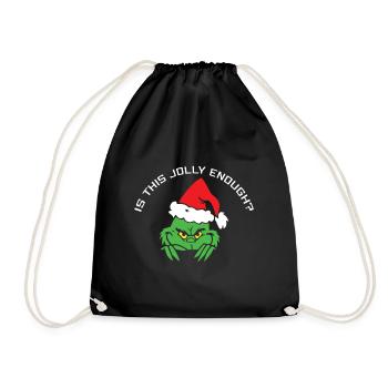 Ist Das Lustig Genug? - Lustige Weihnachten - Turnbeutel - Schwarz - Vorne