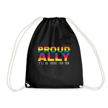 Fier allié, je serai là pour toi - Sac de sport léger - noir - Devant