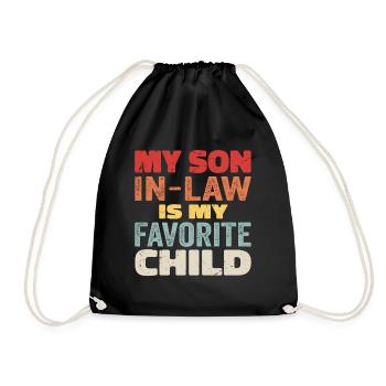 My Son In Law Is My Favorite Child - Drawstring Bag - black - Front