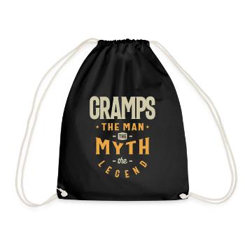 Gramps The man The Myth The Legend - Grandpa - Drawstring Bag - black - Front