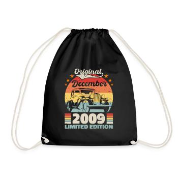 Décembre 2009 Cadeau d’anniversaire Décembre 2009 - Sac de sport léger - noir - Devant