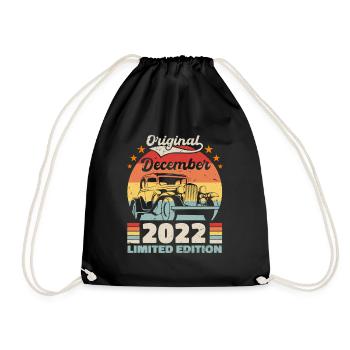 December 2022 Birthday Gift December 2022 - Drawstring Bag - black - Front