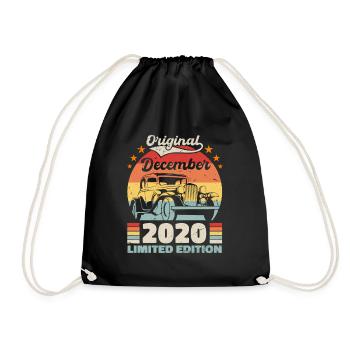 Décembre 2020 Cadeau d’anniversaire Décembre 2020 - Sac de sport léger - noir - Devant