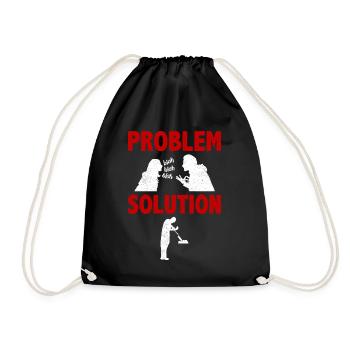 Knife Throwing Knife Thrower Problem Solution - Turnbeutel - Schwarz - Vorne