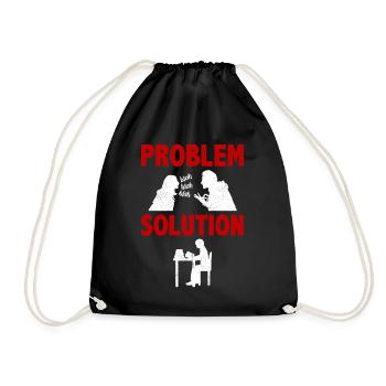 Learning Education University Problem Solution - Turnbeutel - Schwarz - Vorne