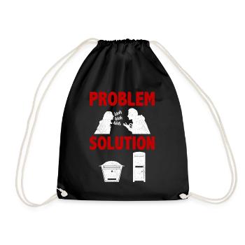 Solution au problème du film grand écran en boîte de lettres - Sac de sport léger - noir - Devant