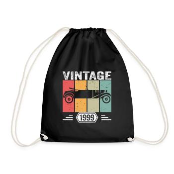 Classic Since 1999, Vintage Car Birthday Gift 1999 - Turnbeutel - Schwarz - Vorne