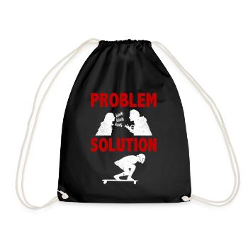Longue planche à voile Long Board Surf Solution au problème - Sac de sport léger - noir - Devant