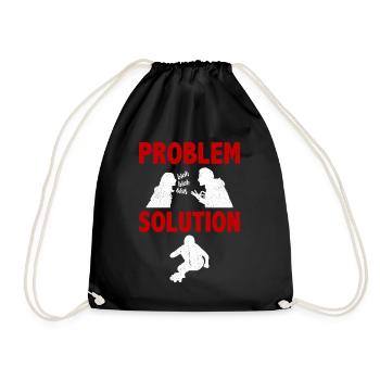 Longue planche à voile Long Board Surf Solution au problème - Sac de sport léger - noir - Devant