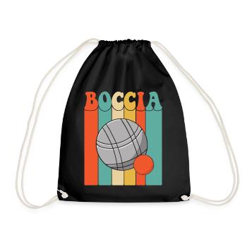 Vêtements de joueur de boccia avec balles de boccia Boccia - Sac de sport léger - noir - Devant
