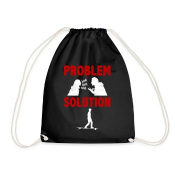Longue planche à voile Long Board Surf Solution au problème - Sac de sport léger - noir - Devant